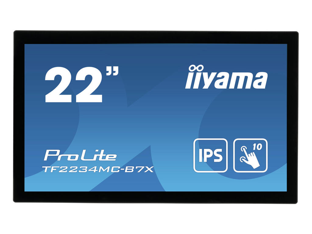 iiyama ProLite TF2234MC-B7X computerskærm 54,6 cm (21.5") 1920 x 1080 pixel Fuld HD LED Berøringsskærm Multibruger Sort