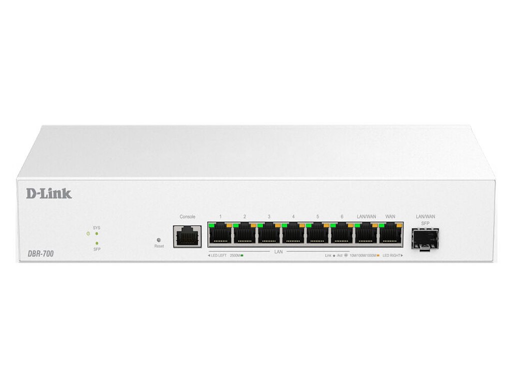 D-Link DBR-700 kabelforbundet router 2.5 Gigabit Ethernet Hvid