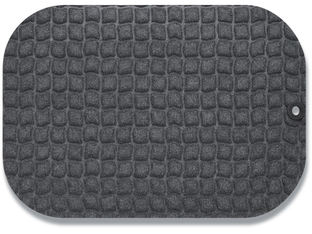 Ståmåtte, 54x78 cm, Tekstil og nitrilgummi, Grå, Matting StandUp Brick Free