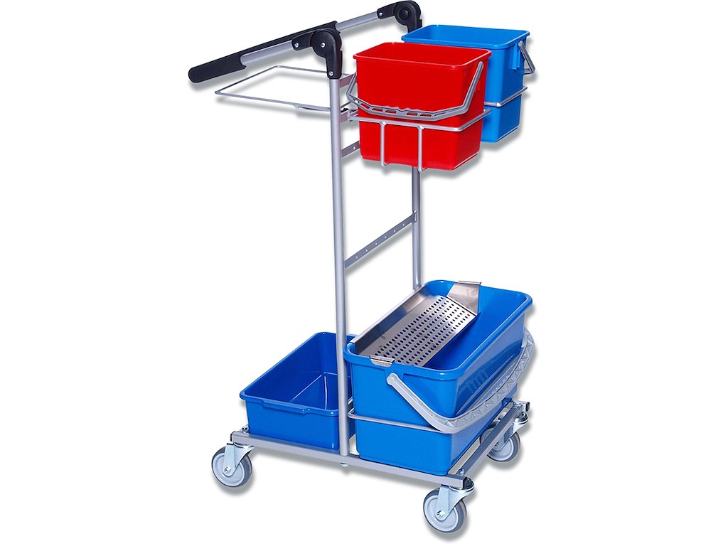Rengøringsvogn ERGO Mini Dryp m/2 spande