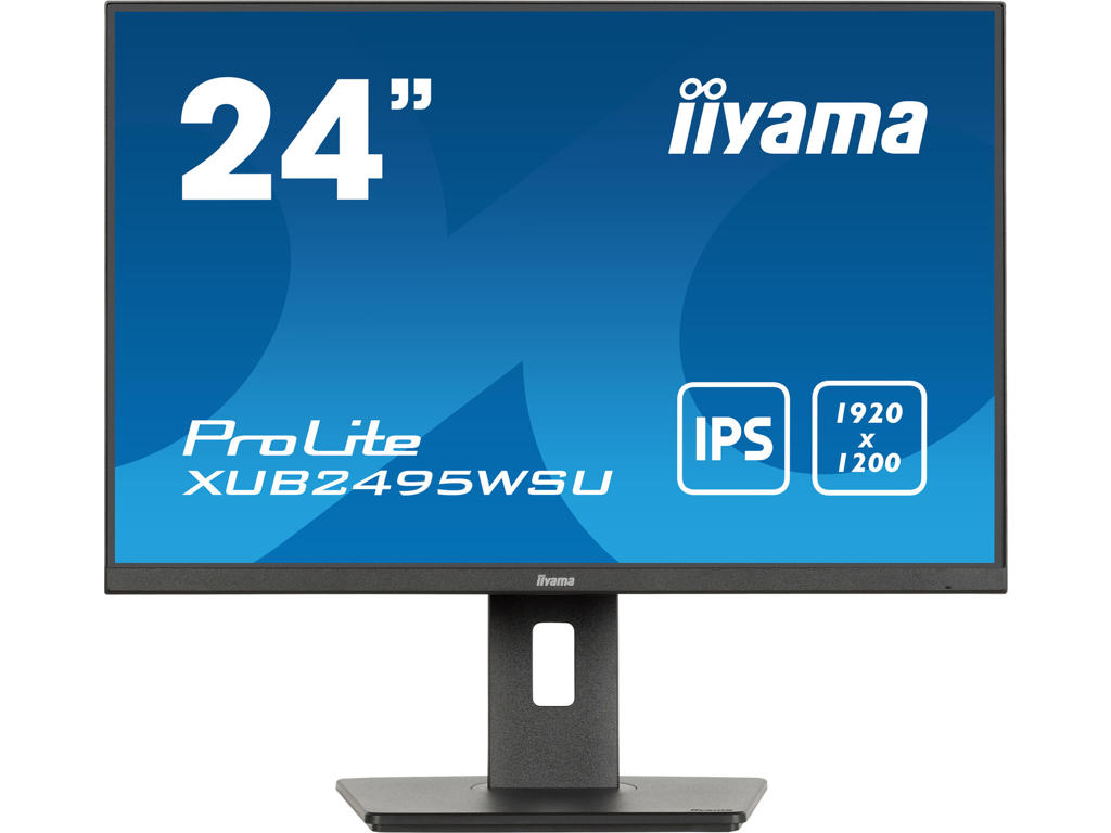 iiyama ProLite XUB2495WSU-B7 computerskærm 61,2 cm (24.1") 1920 x 1200 pixel 4K Ultra HD LED Sort