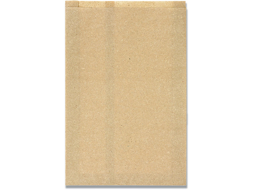 Papirspose, Af græs, Bionedbrydelig, 450x300mm, 500 stk