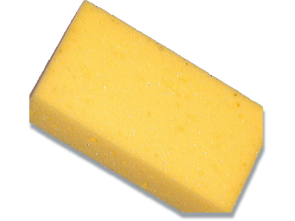 Tavlesvamp 20x11x6cm gul