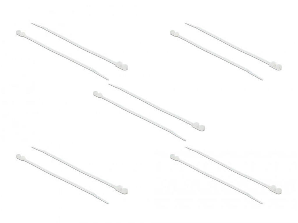 DeLOCK 18944 kabelsamler Parallel kabelindføring Polyamid Hvid 10 stk