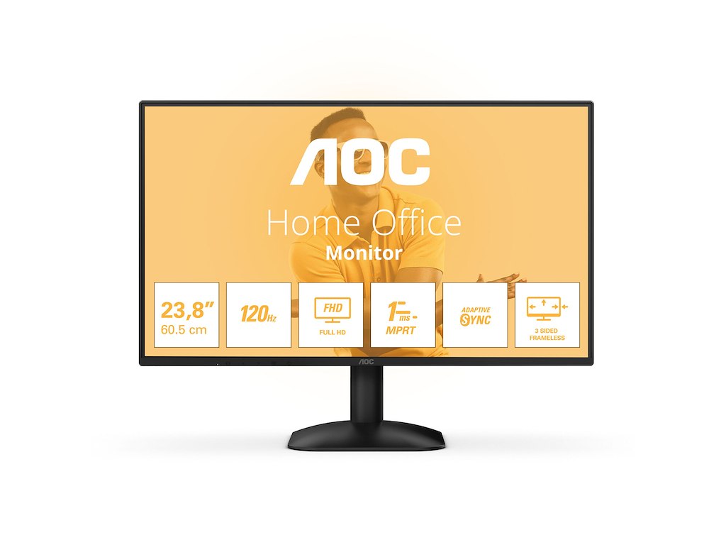 AOC 24B31H LED display 60,5 cm (23.8") 1920 x 1080 pixel Fuld HD Sort