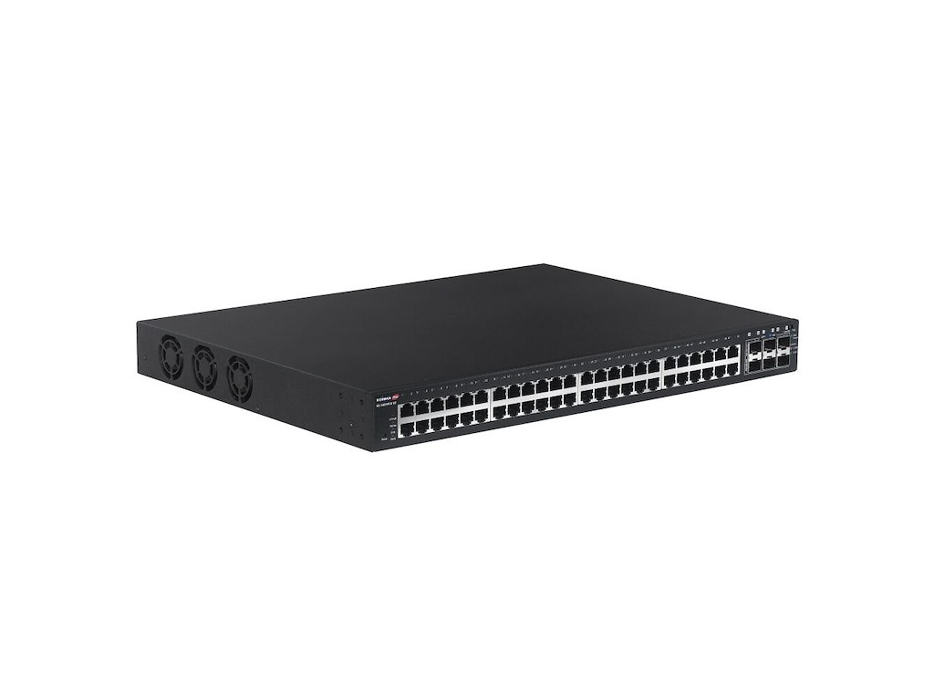 Edimax 54-Port Gigabit PoE+ Long Range Web Smart Switch with 6 Administreret Gigabit Ethernet (10/100/1000) Strøm over Ethernet (PoE) 1U Sort
