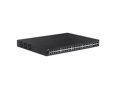 Edimax 54-Port Gigabit PoE+ Long Range Web Smart Switch with 6 Administreret Gigabit Ethernet (10/100/1000) Strøm over Ethernet (PoE) 1U Sort