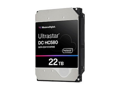 Western Digital Ultrastar DC HC580 harddisk 22 TB 7200 rpm 512 MB 3.5" SAS