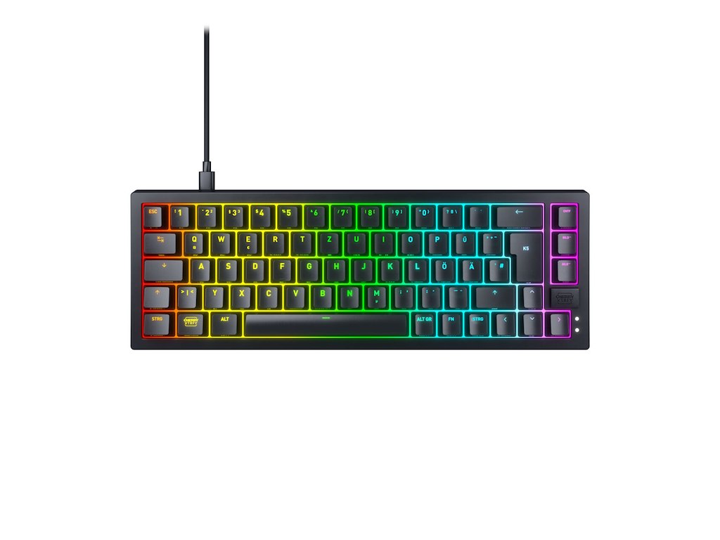 CHERRY K5V2 Compact tastatur Spil USB QWERTZ Tysk Sort
