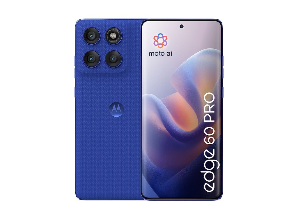 Motorola edge 60 pro 16,9 cm (6.67") Dual SIM Android 15 5G USB Type-C 12 GB 512 GB 6000 mAh Blå