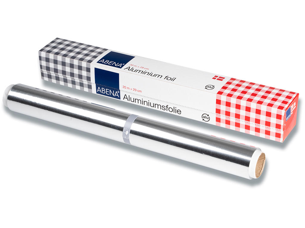 Stanniol, 29 cm, 20 m, I afrivningsæske, Abena