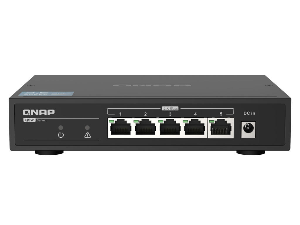QNAP QSW-1105-5T netværksswitch Ikke administreret Gigabit Ethernet (10/100/1000) Sort