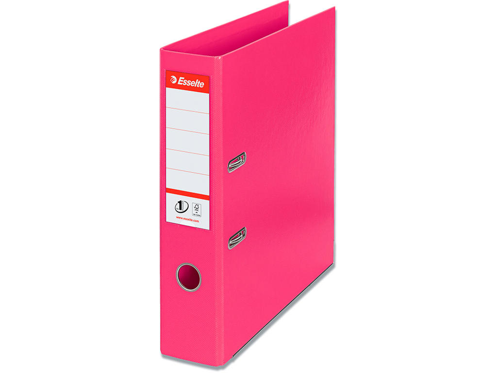 Brevordner, A4, 7.5 cm, Fuchsia, Esselte No.1 Bred