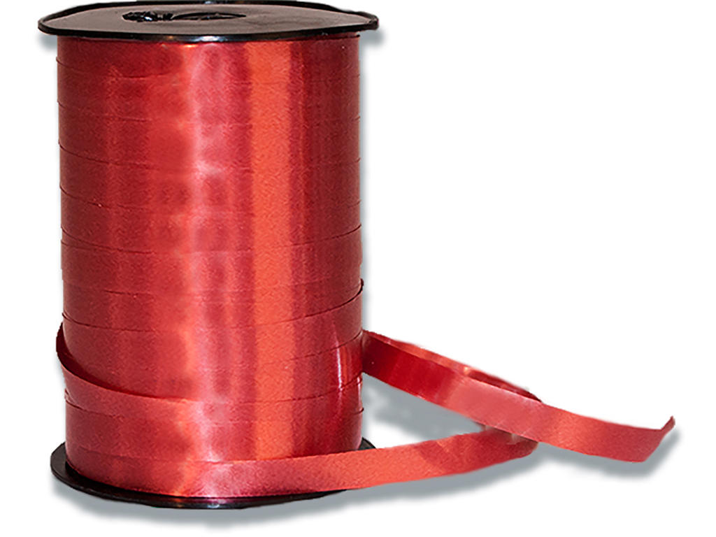 Gavebånd, PP, 5mm x 500m, Rubin, Roliba Poly Glat 