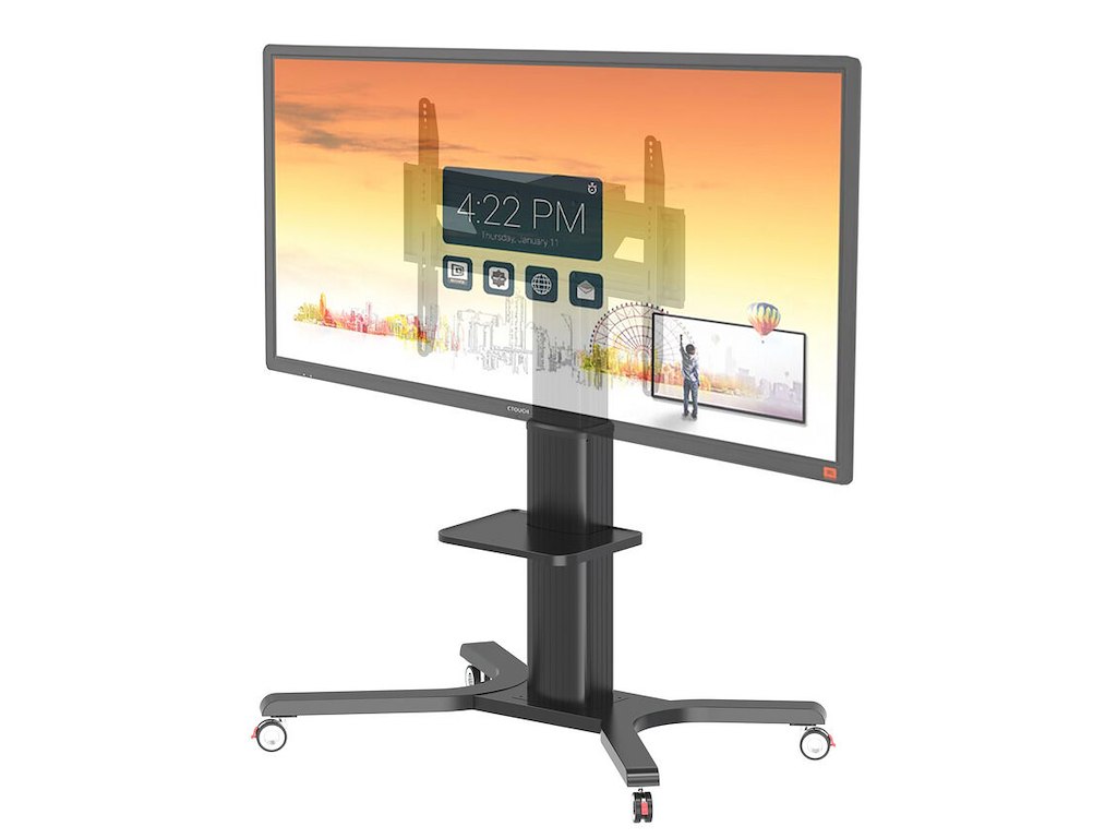 Peerless PR598-M skærmbeslag og -stativer 2,49 m (98") Gulv Sort