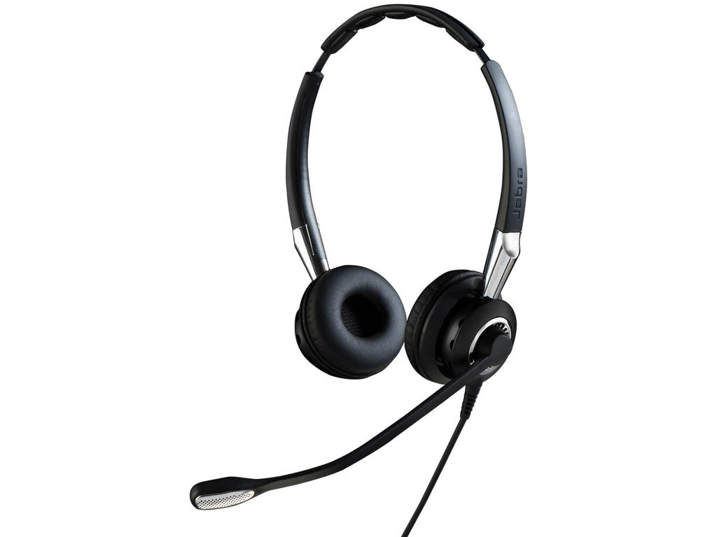 Jabra BIZ 2400 II Headset Ledningsført Kontor/Callcenter Sort, Sølv