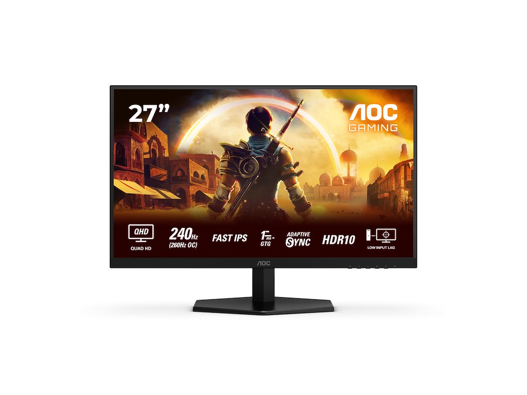 AOC G4 Q27G42ZE computerskærm 68,6 cm (27") 2560 x 1440 pixel Quad HD LCD Sort, Rød