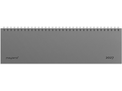 Bordkalender, 2027, 1 uge pr. opslag, Grå, Mayland