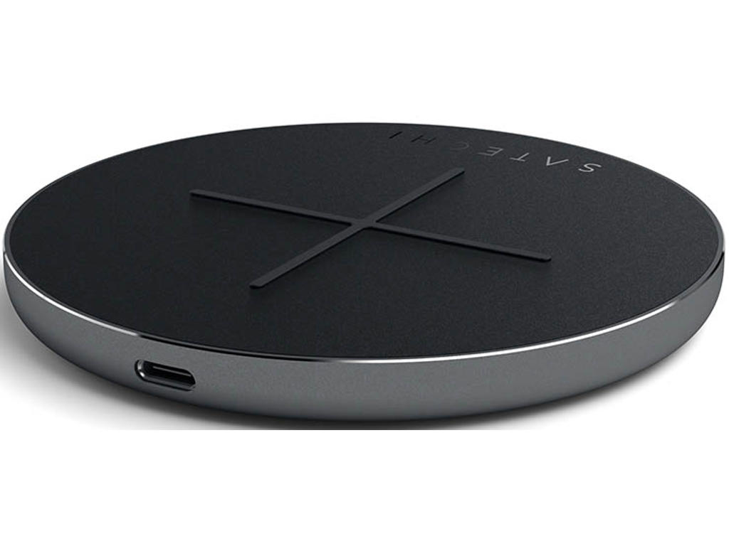 Satechi ST-IWCBM oplader til mobil enhed Smartphone Sort, Grå USB Trådløs opladning Hurtig opladning Indendørs