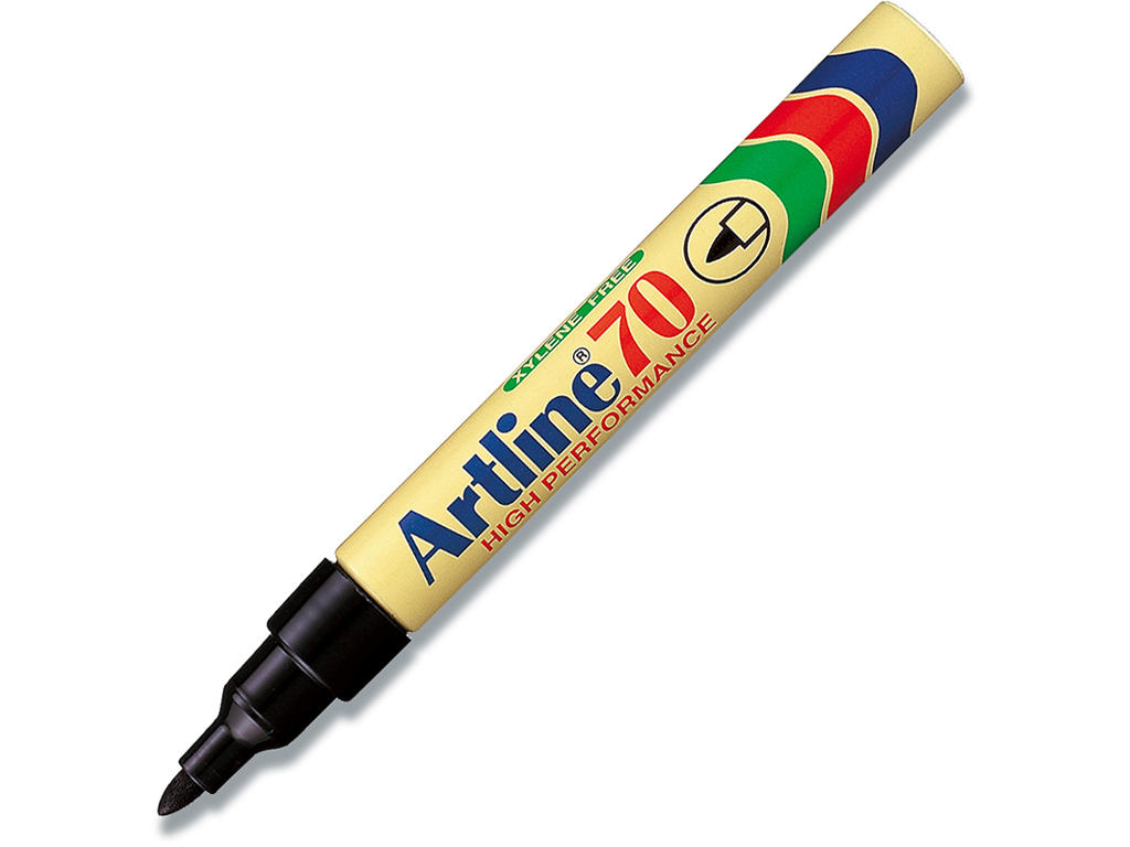 Marker, Rund spids, 1.5 mm, Sort, Artline EK-70
