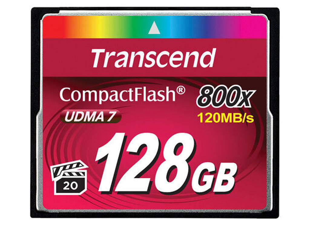 Transcend 128GB 800x CF CompactFlash MLC