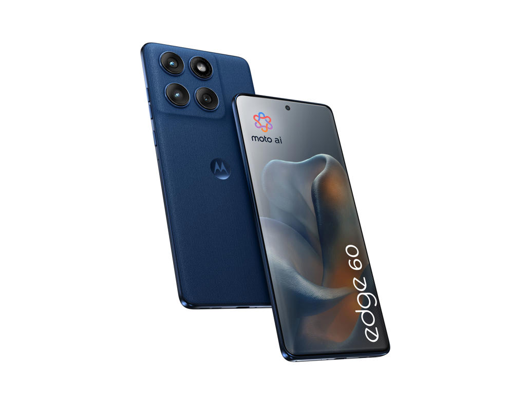 Motorola edge 60 16,9 cm (6.67") Dual SIM Android 15 5G USB Type-C 12 GB 512 GB 5200 mAh Blå