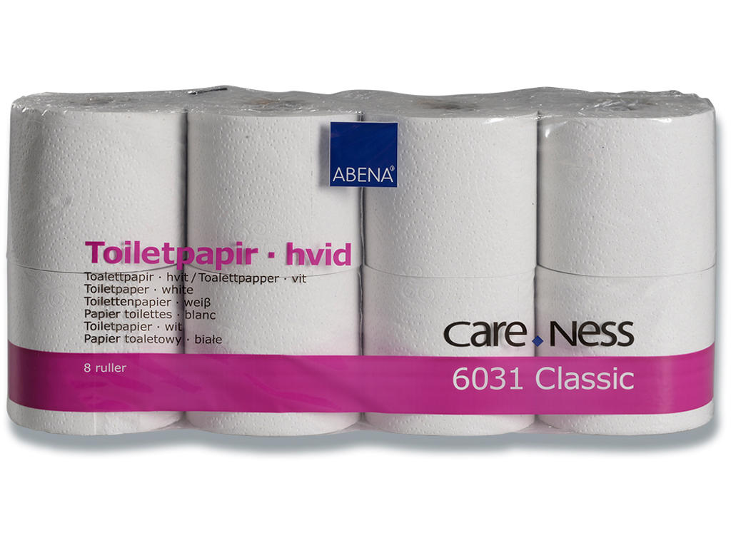 Toiletpapir, Udvendig oprulning, 2 lag, 56 ruller, Care-Ness Classic 