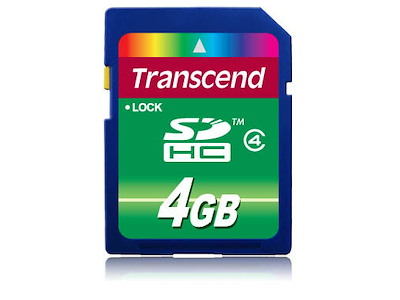Transcend TS4GSDHC4 hukommelseskort 4 GB SDHC