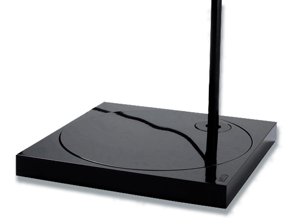 Lampefod, Firkantet, 2.8 kg, Sort, Glamox Luxo Ninety 