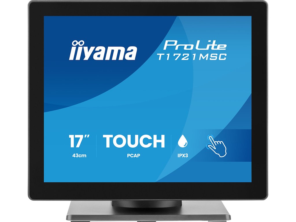iiyama ProLite T1721MSC-B3 computerskærm 43,2 cm (17") 1280 x 1024 pixel SXGA Berøringsskærm Bordplade Sort