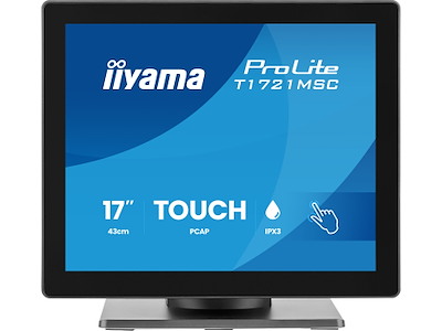 iiyama ProLite T1721MSC-B3 computerskærm 43,2 cm (17") 1280 x 1024 pixel SXGA Berøringsskærm Bordplade Sort