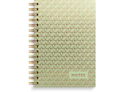 Notesblok, A5, Linjeret og bullets, Art Deco, Mayland 