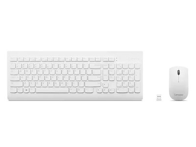 Lenovo GX30W75336 tastatur Mus inkluderet Universel USB + Bluetooth QWERTY Hvid