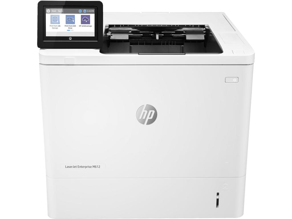 HP LaserJet Enterprise M612dn Sort og hvid Printer, Kun ethernet; Dupleks