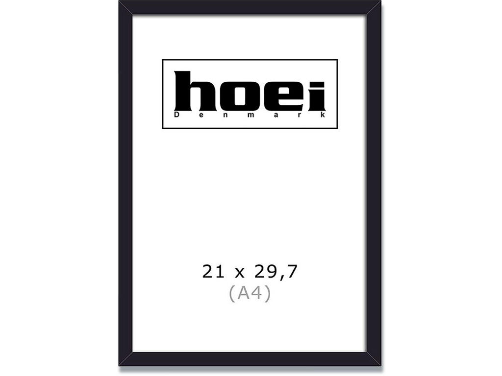 Fotoramme, 21x29.7 cm - A4, Sort, Fyrretræ, Hoei 111