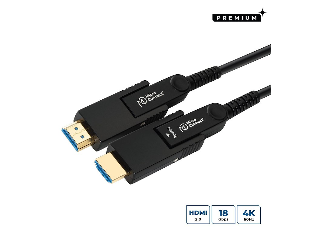 Microconnect MC-HDMIDD-30V2.0DOP HDMI-kabel 30 m HDMI Type-A/HDMI Type-D Sort