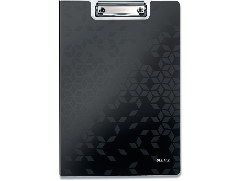 Clipboard, Sort, Med forside, A4, Leitz WOW