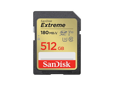 SanDisk Extreme 512 GB SDXC UHS-I Klasse 10