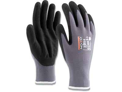 Arbejdshandsker, Halvdyppet, Grå, Str. 06/XS, OX-ON Flexible Comfort 1310
