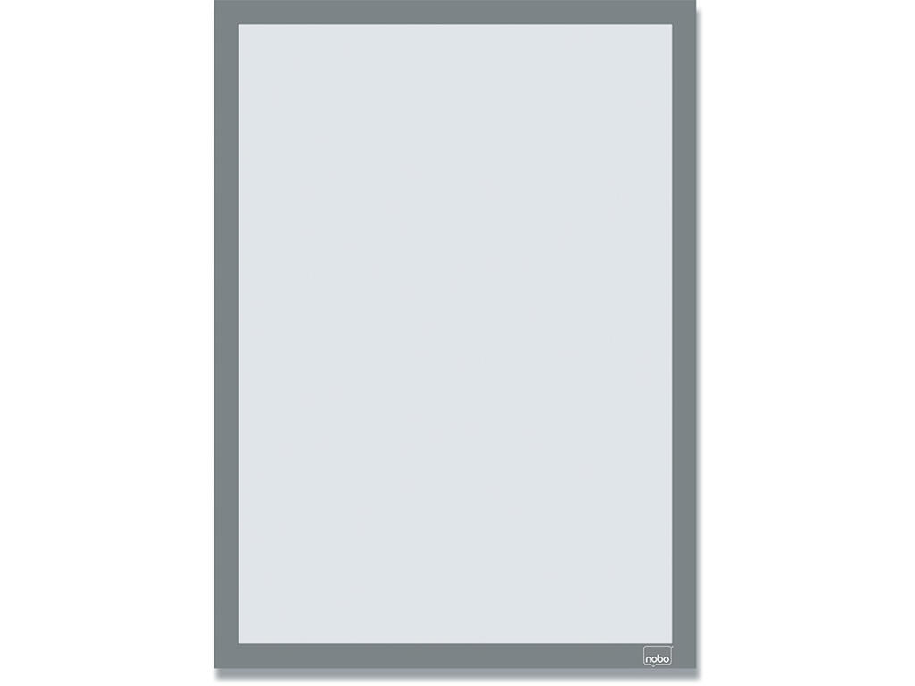 Inforamme, A3, Sølv, Selvklæbende, 2 stk, Nobo