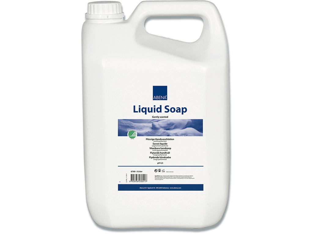 Håndsæbe, Flydende, Dunk, 5000 ml, Abena 