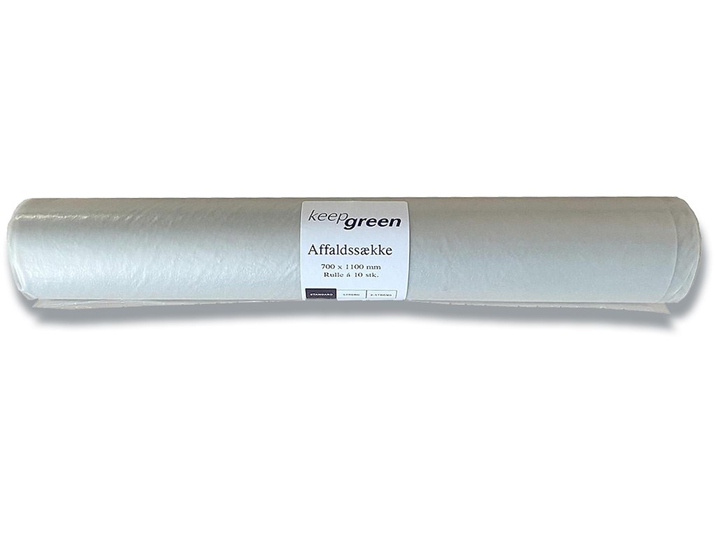 Affaldssække, 100 liter, 1 rulle, 10 sække pr rulle, MultiLine KeepGreen