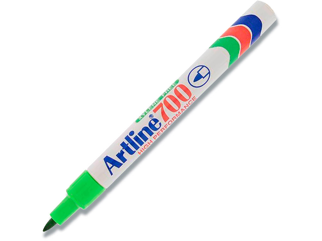 Marker, Rund spids, 0.7 mm, Grøn, Artline EK-700