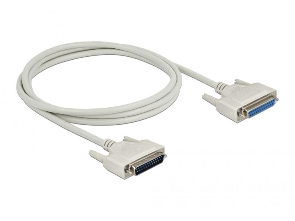 DeLOCK 83207 serielkabel Beige 2 m D-Sub 25 Pin
