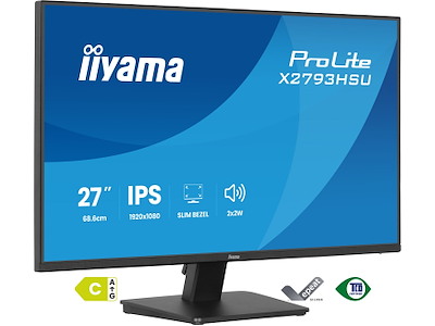 iiyama ProLite X2793HSU-B1 computerskærm 68,6 cm (27") 1920 x 1080 pixel Fuld HD LED Sort