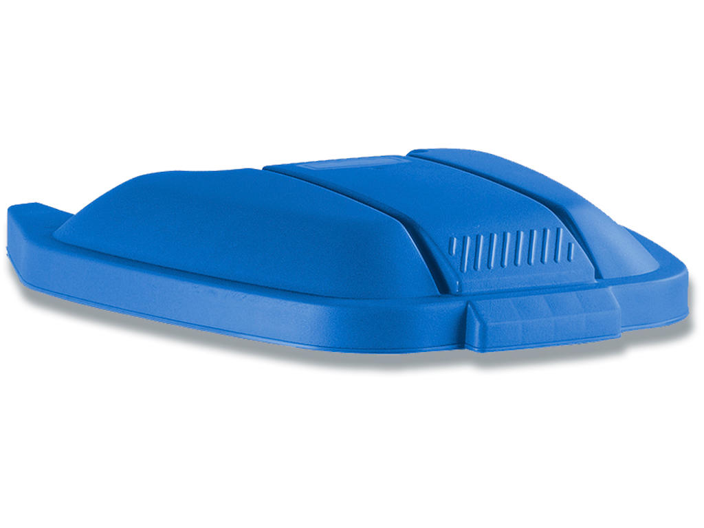 Låg til affaldsspand, Blå, Firkantet, Rubbermaid Container 