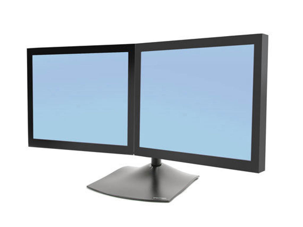 Ergotron DS Series DS100 Dual Monitor Desk Stand, Horizontal 61 cm (24") Skrivebord Sort