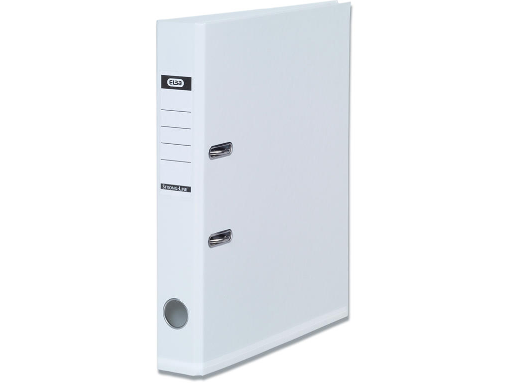 Brevordner, A4, 5 cm, Hvid, Elba Strong-Line Smal
