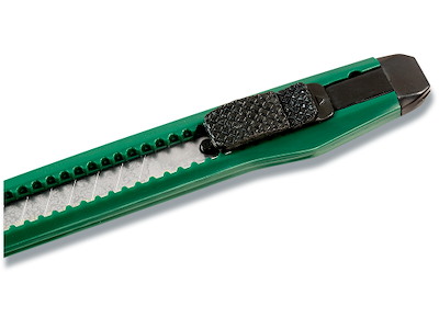 Hobbykniv, Klinge bredde: 9 mm, Plast, Grøn, Linex 