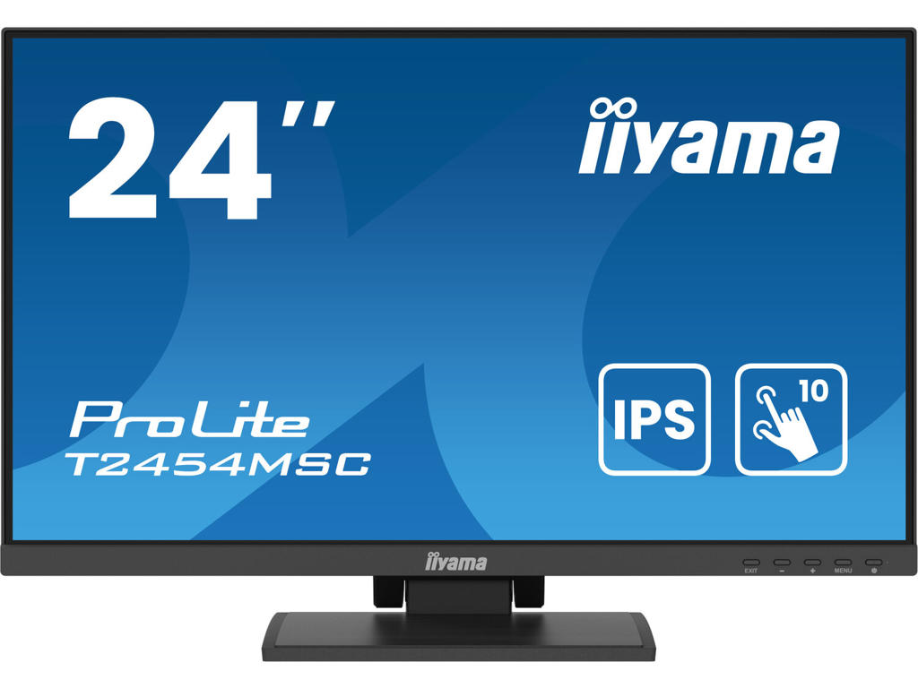 iiyama ProLite T2454MSC-B2AG computerskærm 60,5 cm (23.8") 1920 x 1080 pixel Fuld HD LED Berøringsskærm Multibruger Sort
